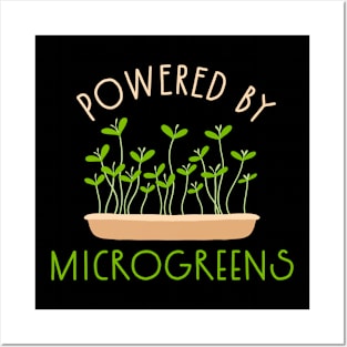 Powered By Microgreens Posters and Art